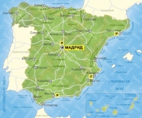 Карта туров в Испанию