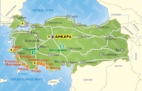 Карта Турции для отдыхающих